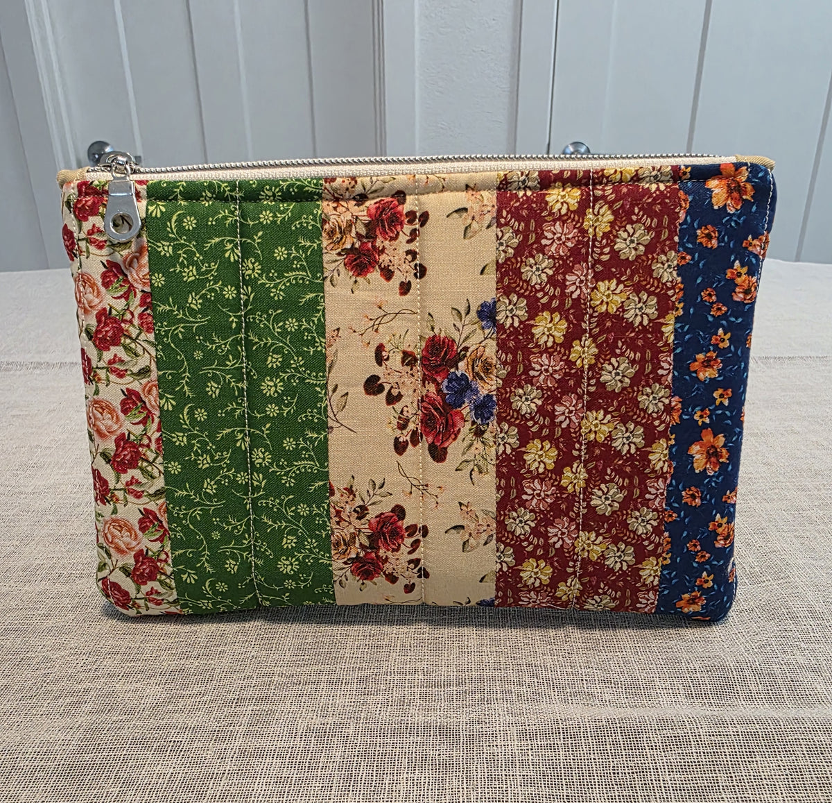 Multicolor Zipper Pouch 8.5"L x 6"W x 0.75"H